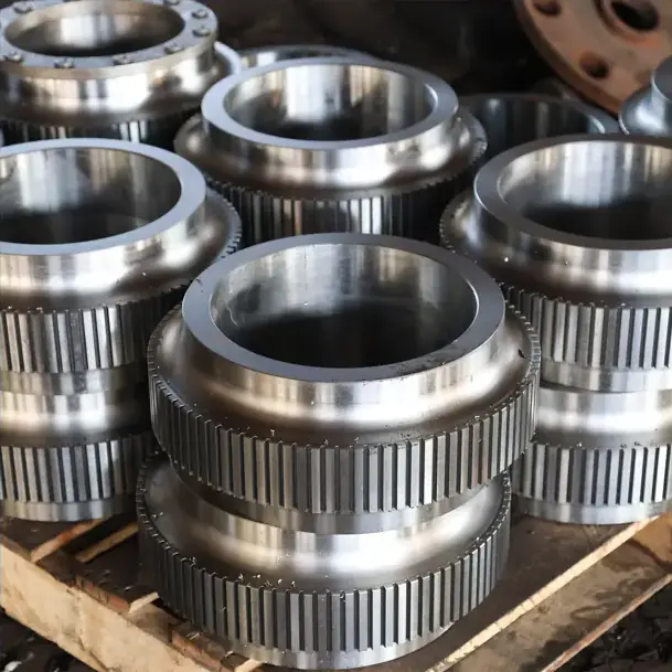 Forged bushings on a pallet