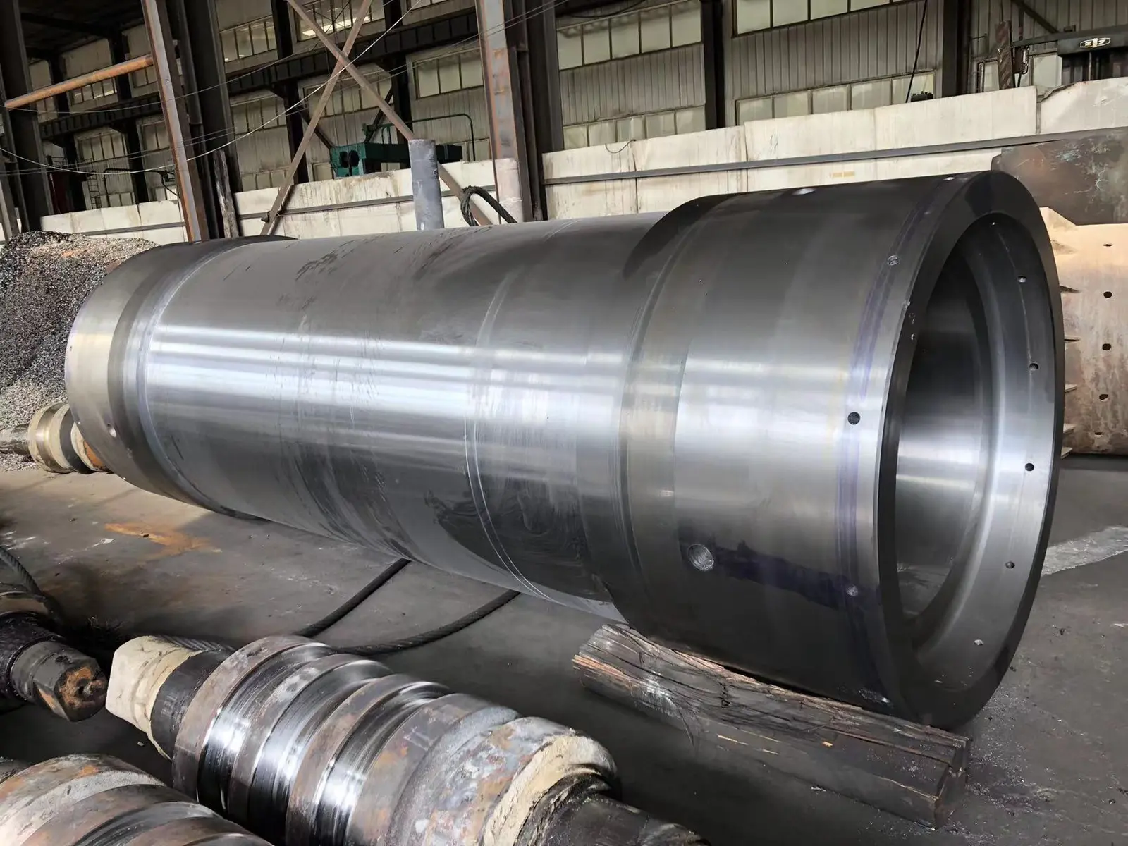 Forged shaft after machining